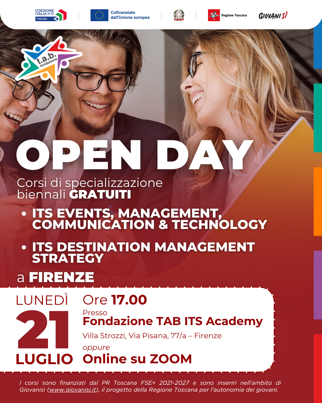 OPEN DAY Corsi ITS 2025/2026 a Firenze