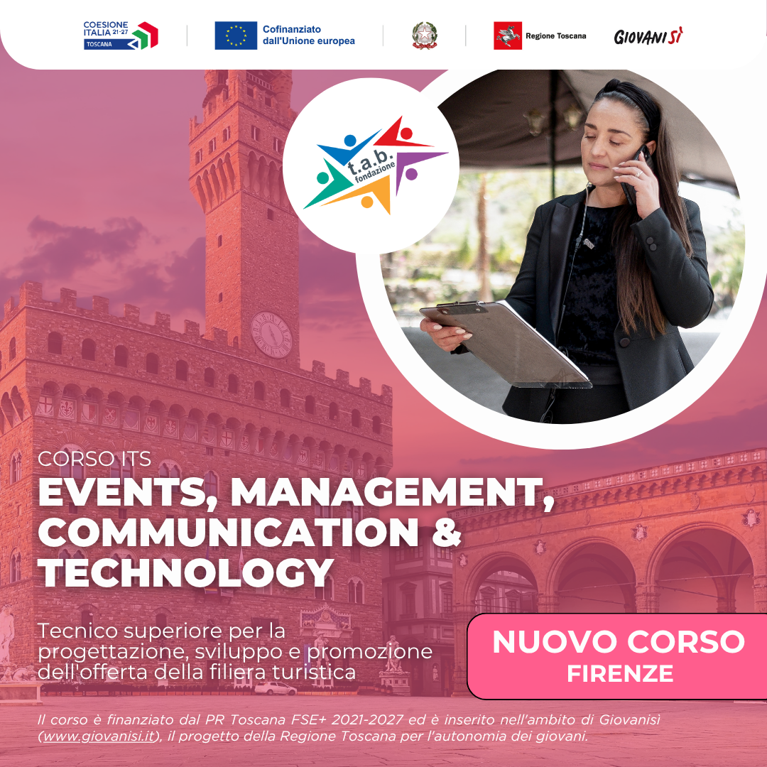 Corso ITS Events, Management, Communication & Techonology a Firenze