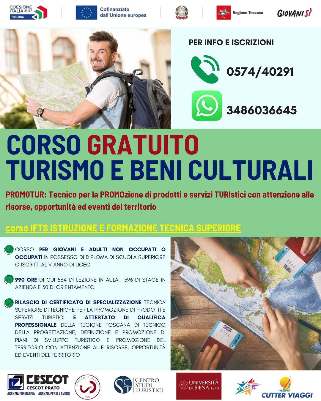 Corso gratuito IFTS PROMOTOUR
