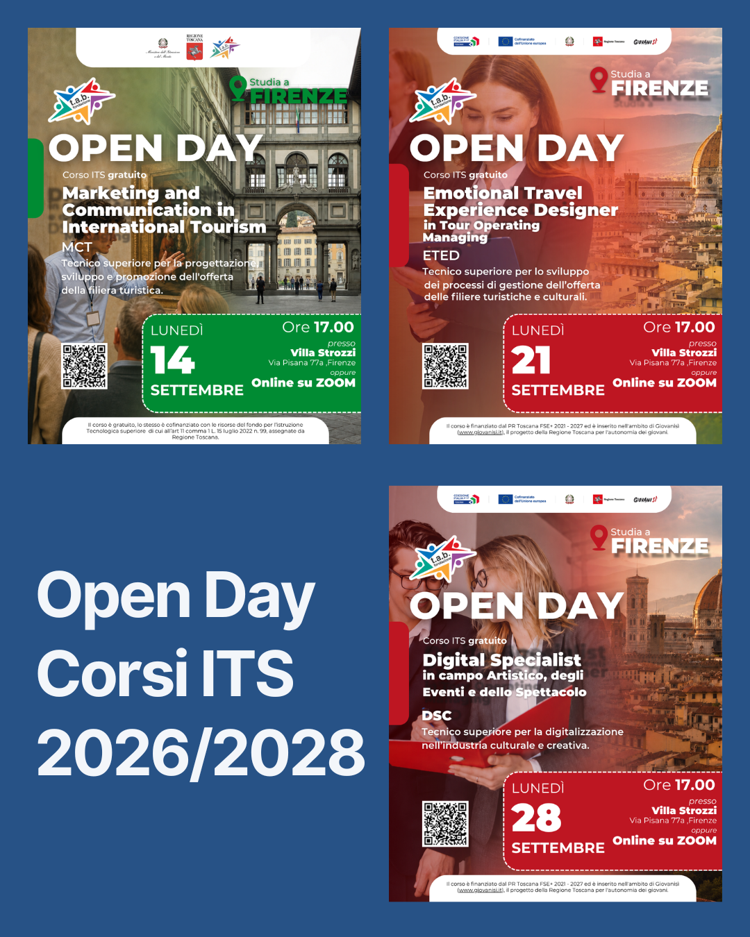 OPEN DAY Nuovi corsi ITS 2026/2028 a Firenze