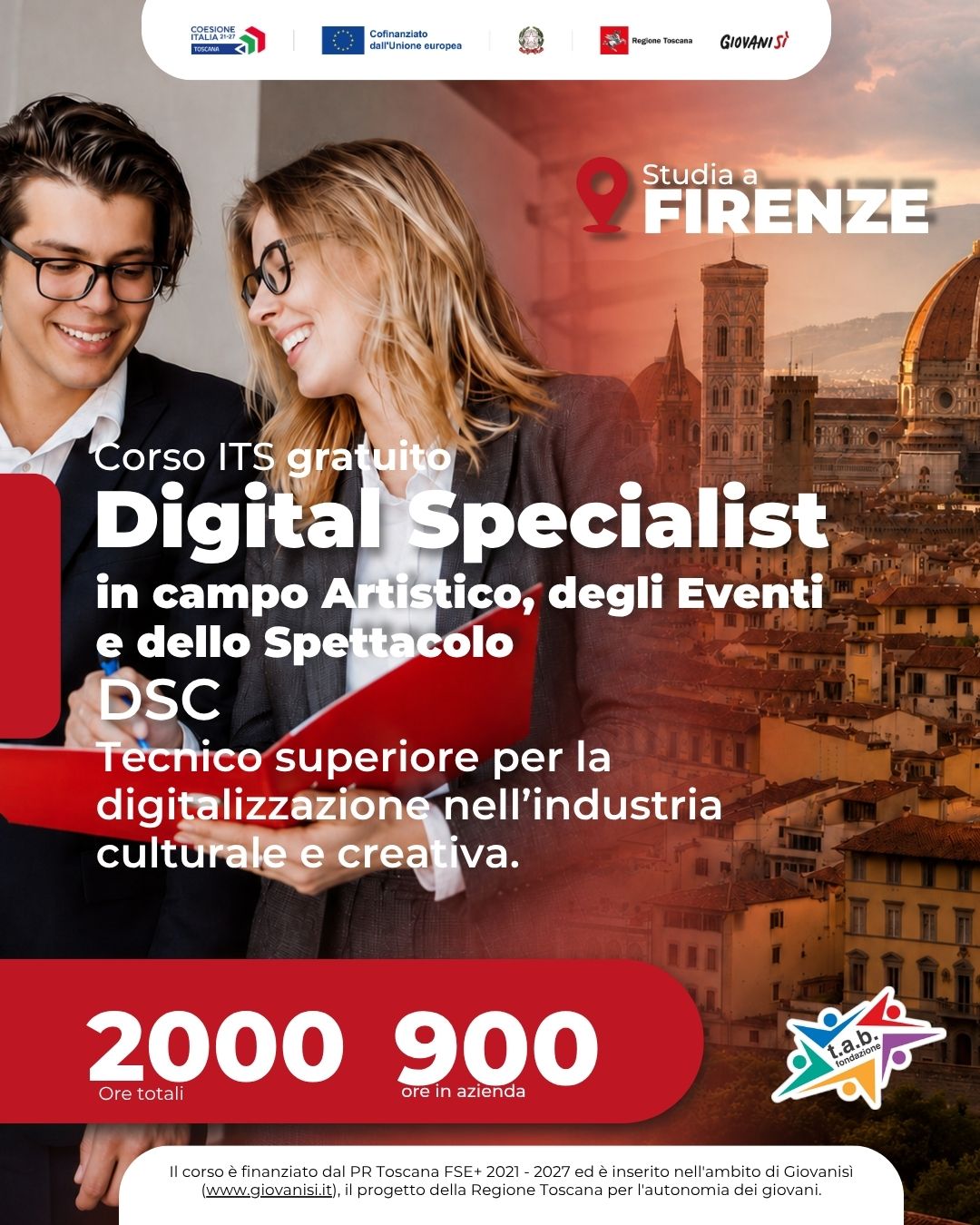 Corso ITS DSC - Digital Specialist in campo artistico, eventi e spettacolo