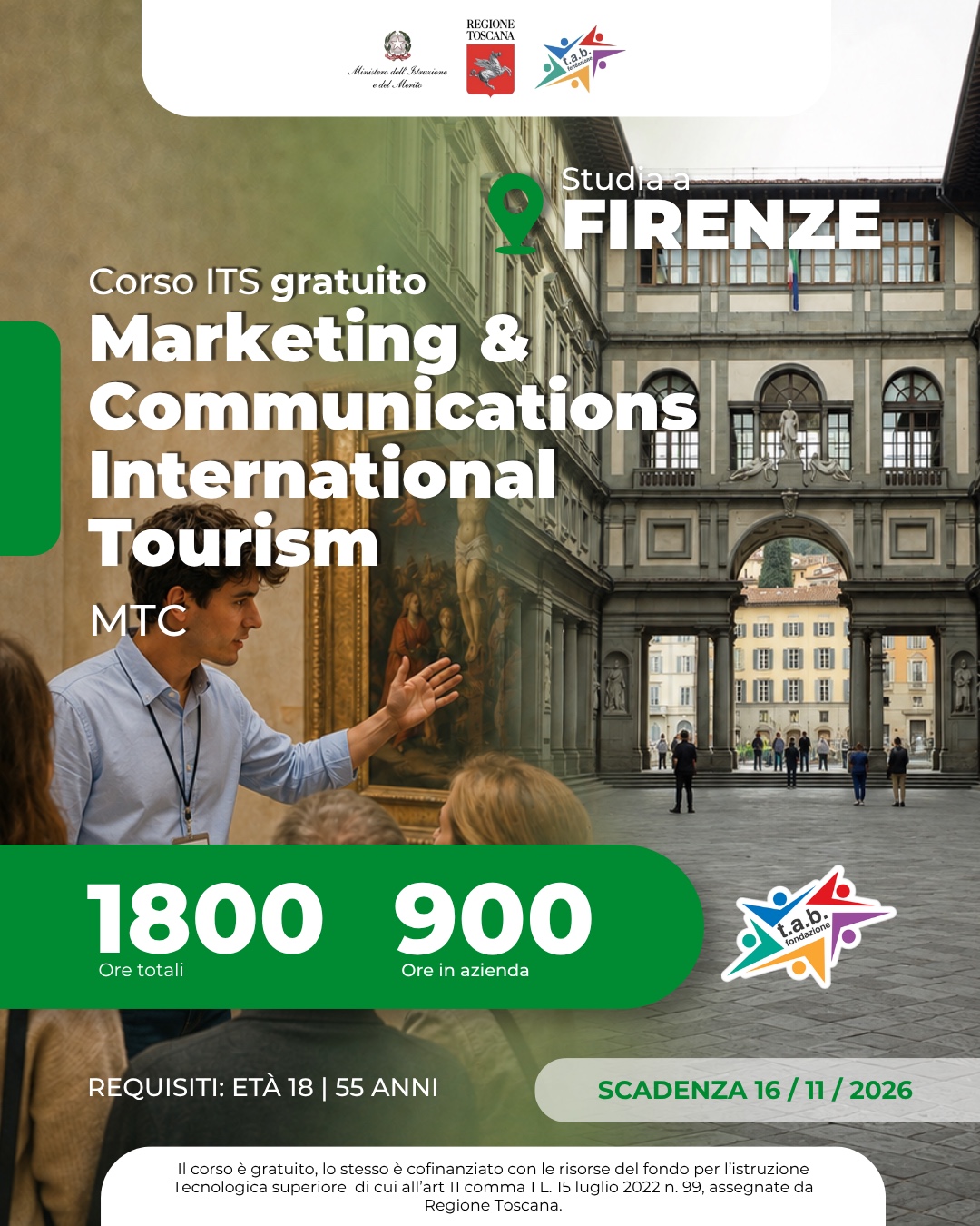 Corso ITS MCT - Marketing & Communication in International Tourism